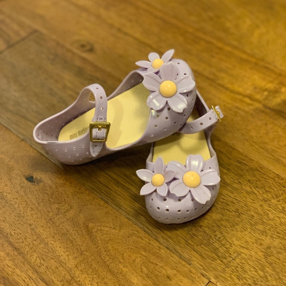 Mini Melissa Purple Size 7 Toddler Sandals